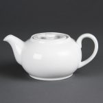 Olympia Whiteware Teapots 876ml (4 Pack)