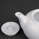 Olympia Whiteware Teapots 876ml (4 Pack) - Image 5