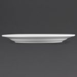 Olympia Whiteware Wide Rimmed Plates 250mm (12 Pack) - Image 5
