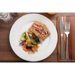 Olympia Whiteware Wide Rimmed Plates 250mm (12 Pack) - Image 7