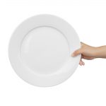 Olympia Whiteware Wide Rimmed Plates 280mm (6 Pack) - Image 3