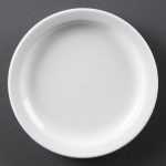 Olympia Whiteware Narrow Rimmed Plates 150mm (12 Pack)