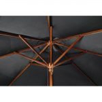 Bolero Round Parasol 2.5m Diameter Black - Image 3