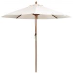 Bolero Round Parasol 3m Diameter Cream