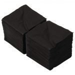 Swantex Cocktail Napkin Black 25x25cm 2ply 1/4 Fold (8 Pack) - Image 2