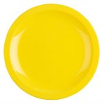 Olympia Kristallon Polypropylene Plates Yellow 230mm (12 Pack)