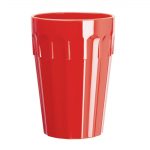 Olympia Kristallon Polypropylene Tumblers Red 253.8ml (12 Pack)