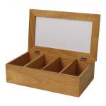Olympia Hevea Wood Tea Box - Image 3