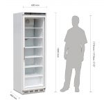 Polar C-Series Glass Door Display Freezer 365Ltr White - Image 2