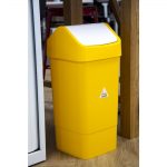 SYR Lucy Swing Top Bin Yellow 50Ltr - Image 7