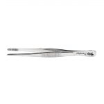 Stainless Steel Round Tip Micro Tweezers 160mm