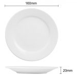 Olympia Athena Wide Rimmed Plates 165mm (12 Pack) - Image 13