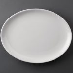 Olympia Athena Hotelware Oval Coupe Plates 254x197mm (12 Pack)