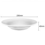 Olympia Athena Rimmed Soup and Pasta Bowls 228mm (6 Pack) - Image 11