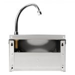 Basix Stainless Steel Knee Operated Hand Wash Basin - Image 4
