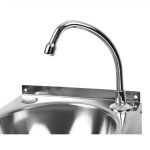 Basix Stainless Steel Knee Operated Hand Wash Basin - Image 5
