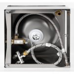 Basix Stainless Steel Knee Operated Hand Wash Basin - Image 7