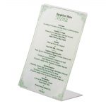 Slanted Acrylic Menu Holder A5 - Image 2