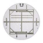 Bolero 5ft Round Folding Table White - Image 3
