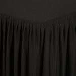 Table Top Black Cover & Skirting - Plisse Style - Image 2