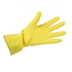 Jantex Latex Household Gloves Yellow Large - Image 5