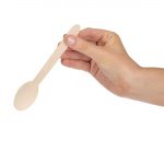 Fiesta Compostable Wooden Dessert Spoons (100 Pack) - Image 3