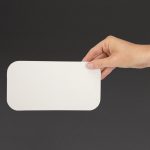 Fiesta Foil Container Waxed Lids Large (500 Pack) - Image 2