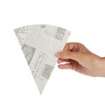 Colpac Biodegradable Newspaper Print Paper Chip Cones 183mm (1000 Pack) - Image 3