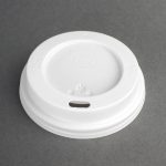 Fiesta Recyclable Coffee Cup Lids White 225ml / 8oz (50 Pack)