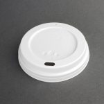 Fiesta Recyclable Coffee Cup Lids White 340ml / 12oz and 455ml / 16oz (50 Pack)