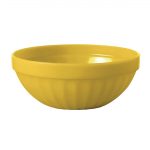 Olympia Kristallon Polypropylene Bowls Yellow 103mm (12 Pack)