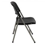 Bolero Foldaway Utility Chairs Black (Pack of 2) - Image 4