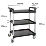 Vogue Polypropylene Mobile Trolley Small - Image 7