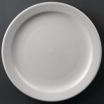 Olympia Athena Narrow Rimmed Plates 254mm (12 Pack)