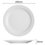 Olympia Athena Narrow Rimmed Plates 254mm (12 Pack) - Image 12