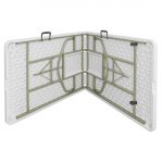 Bolero Rectangular Centre Folding Table White 8ft (Single) - Image 3