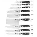 Vogue Tsuki Series 7 Santoku Knife Black 17.5cm - Image 3