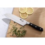 Vogue Tsuki Series 7 Santoku Knife Black 17.5cm - Image 4