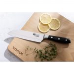 Vogue Tsuki Series 7 Santoku Knife Black 14.3cm - Image 4
