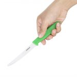 Hygiplas Serrated Tomato Knife Green 10.5cm - Image 2