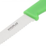 Hygiplas Serrated Tomato Knife Green 10.5cm - Image 3