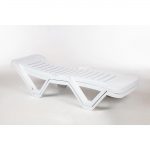 Polypropylene Sun Loungers White (2 Pack) - Image 8