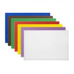 Hygiplas Low Density 7-Piece Chopping Board Set with Rack 450x300x10mm - Image 2
