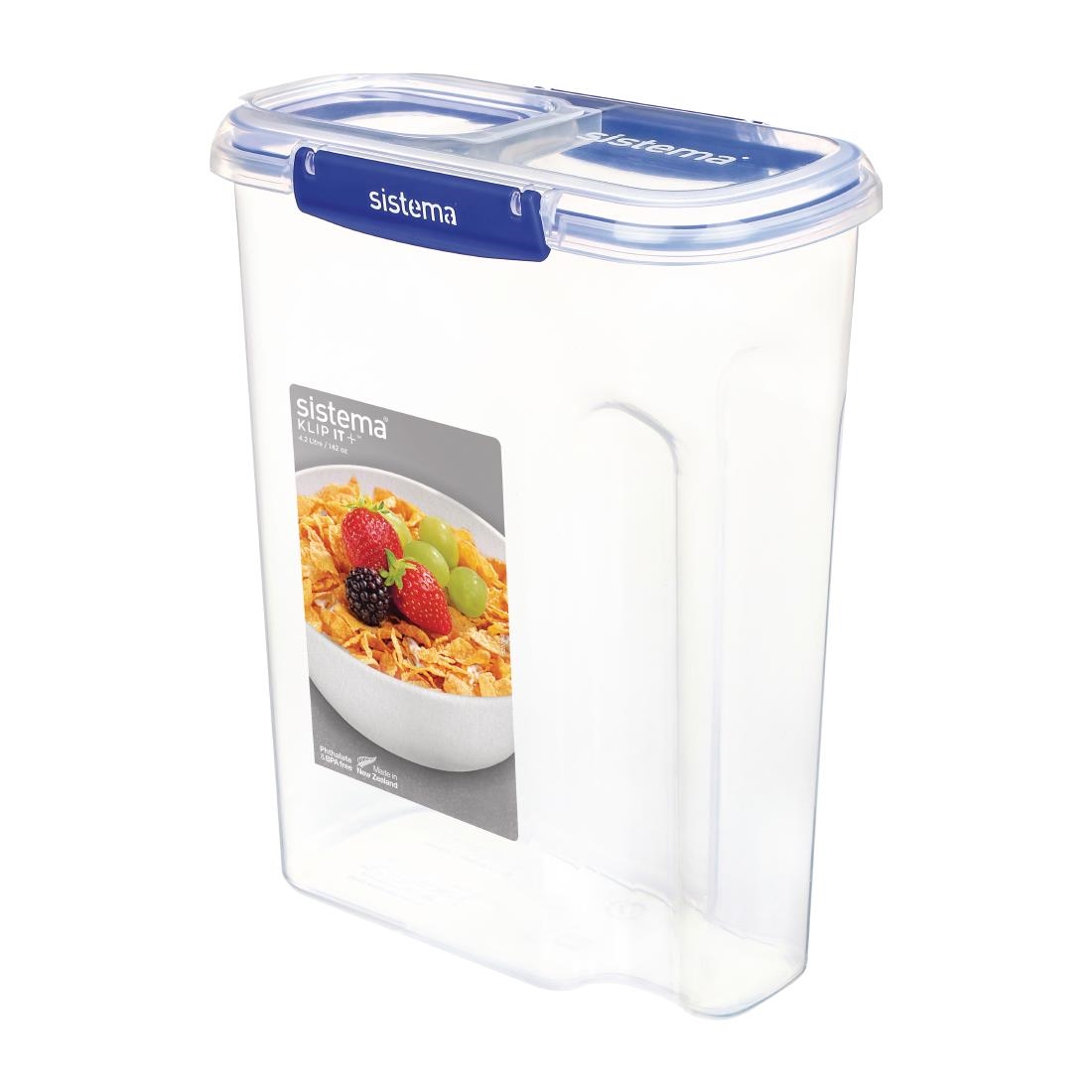 ch244_1.jpg Sistema Klip It Plus 4.2Ltr Cereal Container - Image 1