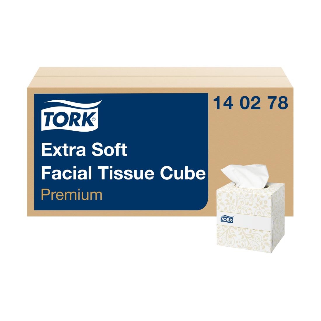 ch570_primary.jpg Tork Soft Facial Tissue Cube Box White (30 Pack) - Image 1