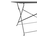 Bolero Pavement Style Folding Table Black 1100mm x 700mm - Image 3