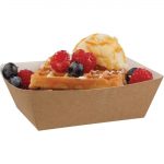 Colpac Compostable Kraft Food Trays Small 124mm (500 Pack) - Image 4