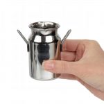 Olympia Stainless Steel Mini Milk Churn Medium 120ml - Image 4