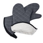 Vogue Flame Retardant Charcoal Oven Mitt 17" - Image 2