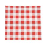 Greaseproof Paper Sheets Red Gingham 250 x 250mm (200 Pack)